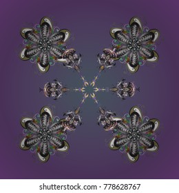 Simple illustration of nice snowflake icon for web. Vector illustration. Nice snowflake icon. Isolated cute snowflakes on colorful background.