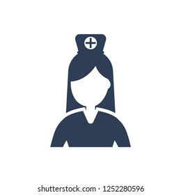 Simple Illustration of Nurse Icon