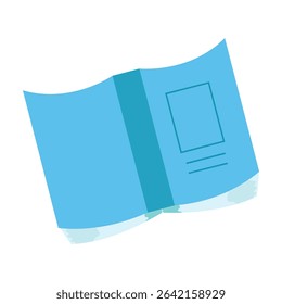 Simple illustration of an open book