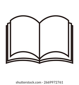 Eine einfache Illustration eines offenen Buches.