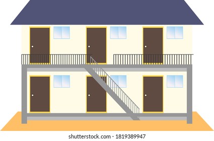 Ilustración simple de un apartamento ordinario
