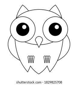 Icono de búho Concepto para el día de Halloween