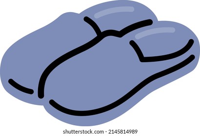 simple illustration of a pair of slippers