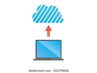 simple illustration of a personal computer