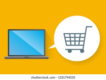 simple illustration of a personal computer