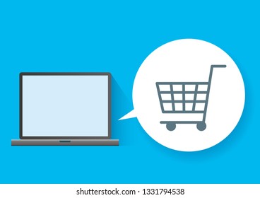 simple illustration of a personal computer