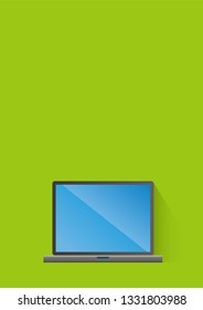 simple illustration of a personal computer