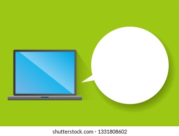 simple illustration of a personal computer