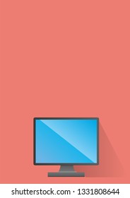 simple illustration of a personal computer