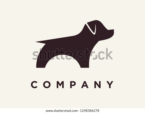 Pet simple. Logo of Dog Style girl.
