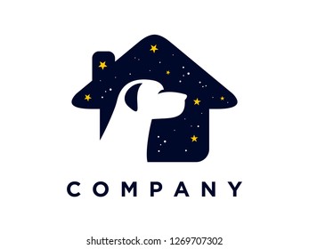 Simple illustration pets logo.