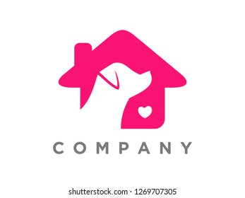 Simple illustration pets logo.