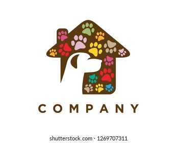 Simple illustration pets logo.