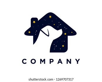 Simple illustration pets logo.