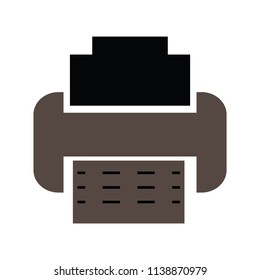 Simple illustration of photo printer vector icon