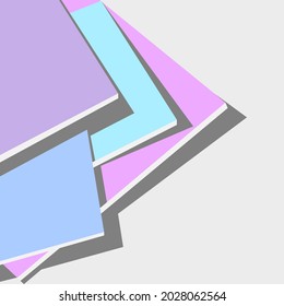 simple illustration of a pile of colorful books suitable for writing backgrounds and others