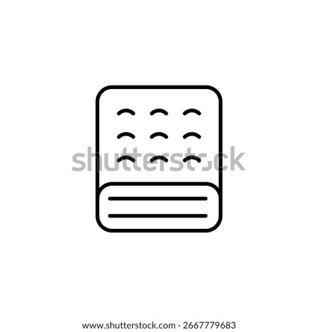 Simple Illustration Of A Pills Blister Pack For Medical Purposes