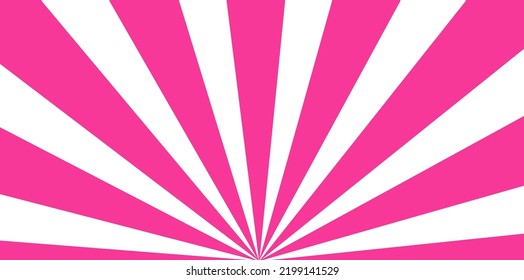 simple illustration of pink radiation
