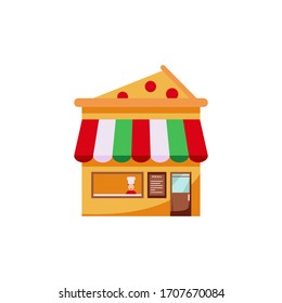 Simple illustration of pizzeria vector
