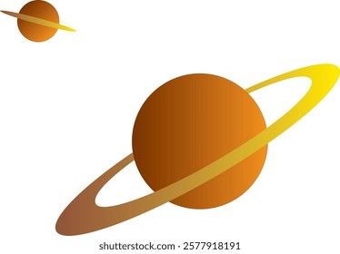 simple illustration of the planet saturn