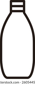 Simple illustration of a plastic bottle
