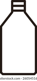 Simple illustration of a plastic bottle