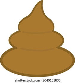 Ilustración simple de un poop