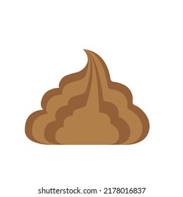Simple ilustración de poop. Un montón de mierda. Ilustración del vector