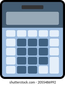 Una simple ilustración de una calculadora pop y linda