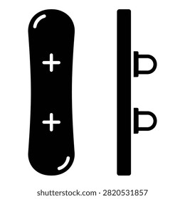 Simple illustration of a positively charged particle and proton symbol in physics