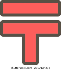 A simple illustration of a postal mark
