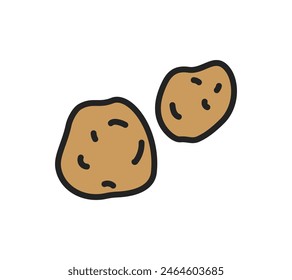 
A simple illustration of a potato