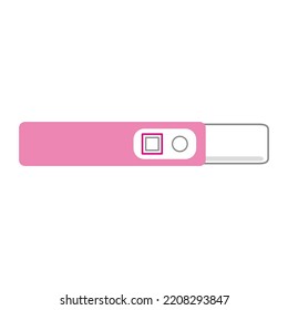 Simple ilustración de una prueba de embarazo.