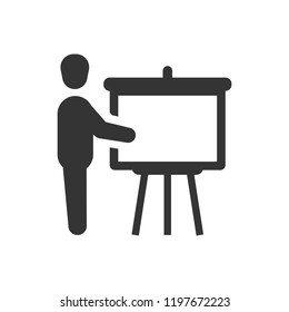 Simple illustration of a presentation icon