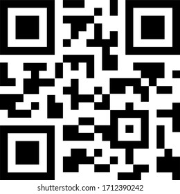 Simple Illustration Of A Qr Code