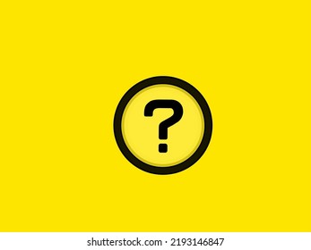 Simple Illustration Question Mark Confused Be Stock Vector (Royalty ...