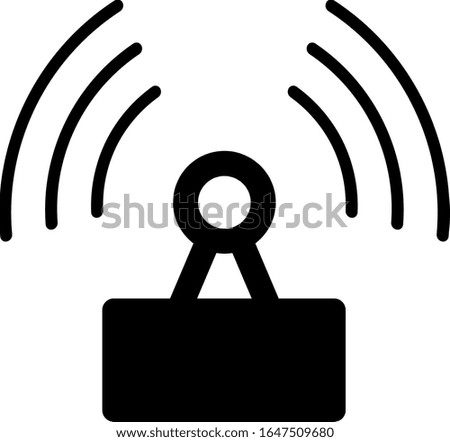Simple illustration of radio wave