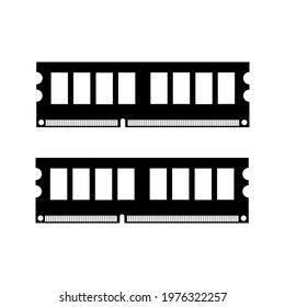Simple illustration of RAM Personal computer component icon