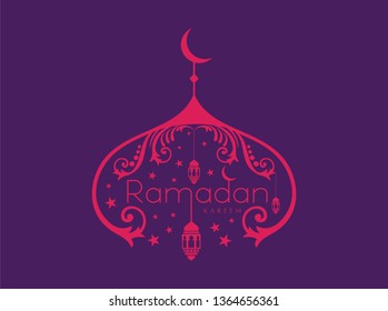 simple illustration of ramadan kareem