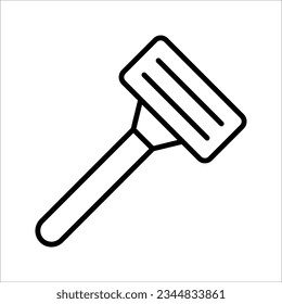 Simple illustration of razor vector icon for web design isolated on white background