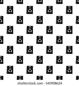 Simple illustration of recyclable plastic bag vector pattern for web