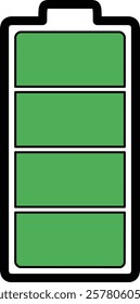 Simple illustration of remaining battery power