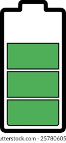 Simple illustration of remaining battery power