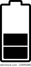 Simple illustration of remaining battery power
