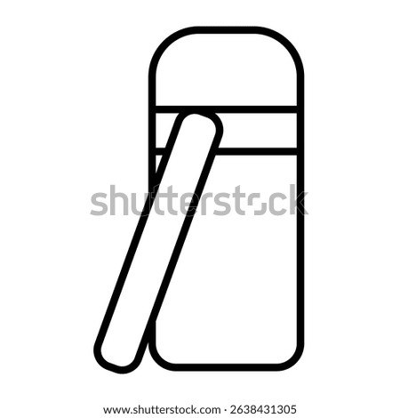 Simple illustration of a reusable water bottle