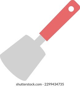 Simple illustration of rubber spatula and fly return