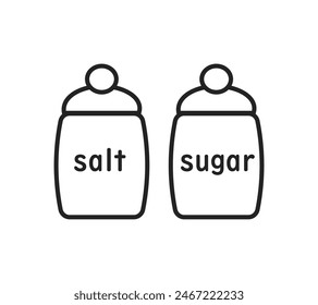 A simple illustration of salt and sugar