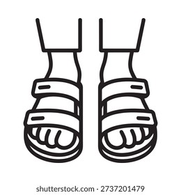 Simple illustration of sandals with the text jump king above them