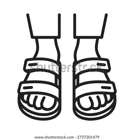 Simple illustration of sandals with the text jump king above them