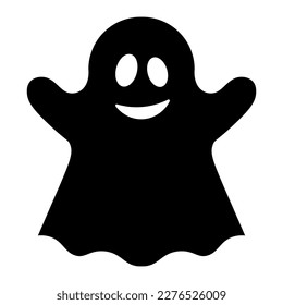 Simple ilustración del monstruo fantasma aterrador para el día de Halloween